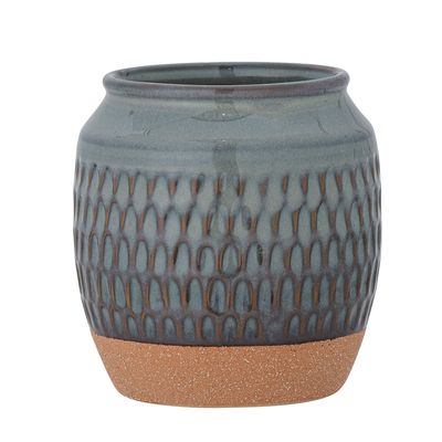 Flower pots - Lui Flowerpot, Blue, Stoneware - CREATIVE COLLECTION