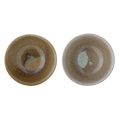 Bols - Dahlia Bol, Marron, Grès Set of 2 - CREATIVE COLLECTION