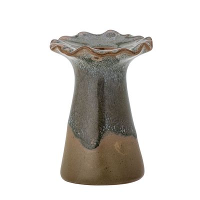 Candlesticks and candle holders - Akeem Candle Holder, Brown, Stoneware - CREATIVE COLLECTION