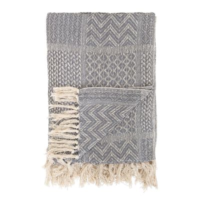 Plaids - Rodion Plaid, Gris, Coton recyclé - BLOOMINGVILLE MULTIBRAND HOUSE