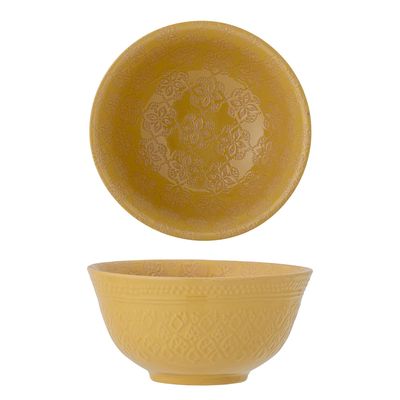 Bowls - Marsala Bowl, Yellow, Stoneware - CREATIVE COLLECTION