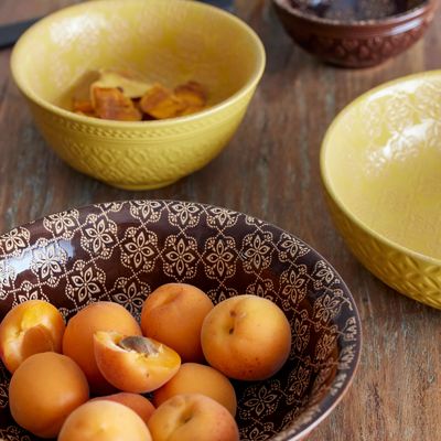 Bowls - Marsala Bowl, Yellow, Stoneware  - CREATIVE COLLECTION