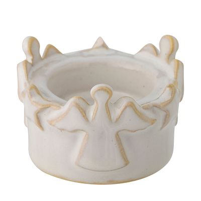 Bougeoirs et photophores  - Starry Photophore, Blanc, Grès  - BLOOMINGVILLE MULTIBRAND HOUSE