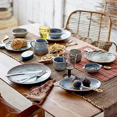 Everyday plates - Idunn Plate, Blue, Stoneware  - BLOOMINGVILLE MULTIBRAND HOUSE