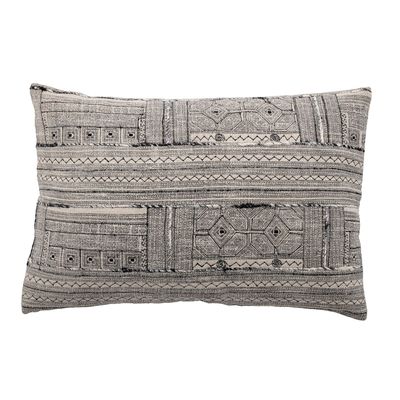 Cushions - Jiyar Cushion, Black, Cotton  - BLOOMINGVILLE