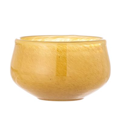 Candlesticks and candle holders - Jose Votive, Yellow, Glass - CREATIVE COLLECTION