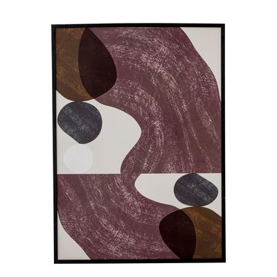 Other wall decoration - Yoselin Illustration w/ Frame, Black, Pine - BLOOMINGVILLE MULTIBRAND HOUSE