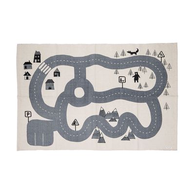 Tapis - Dennis Tapis, Gris, Coton - BLOOMINGVILLE MINI