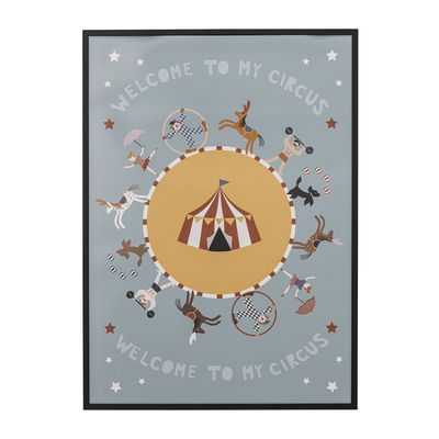Other wall decoration - Maximo Illustration w/ Frame, Black, Pine - BLOOMINGVILLE MINI