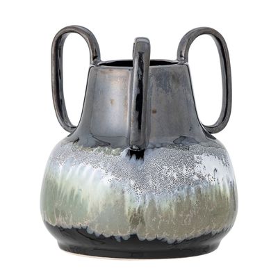Vases - Selim Vase, Black, Stoneware - CREATIVE COLLECTION