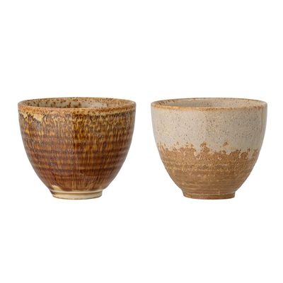 Tasses et mugs - Willow Tasse, Marron, Grès Set of 2 - CREATIVE COLLECTION