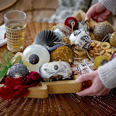 Christmas garlands and baubles - Mouna Ornament, White, Glass  - BLOOMINGVILLE MULTIBRAND HOUSE