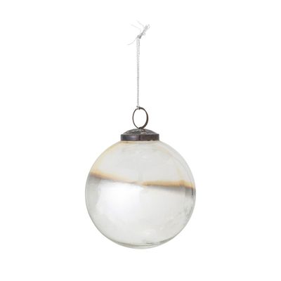 Christmas garlands and baubles - Mouna Ornament, White, Glass  - BLOOMINGVILLE