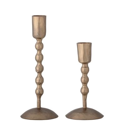Bougeoirs et photophores - Kimmie Bougeoir, Brass, Métal Set of 2 - BLOOMINGVILLE MULTIBRAND HOUSE