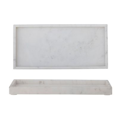 Plateaux - Majsa Plateau, Blanc, Marbre - BLOOMINGVILLE MULTIBRAND HOUSE