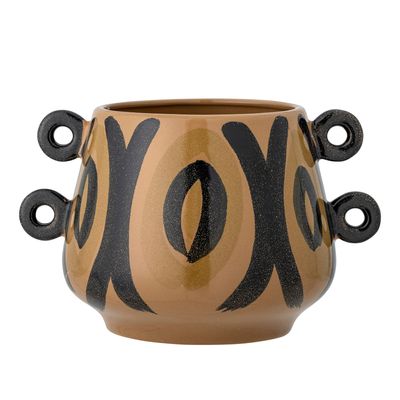 Flower pots - Hayan Flowerpot, Brown, Stoneware - CREATIVE COLLECTION