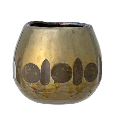 Bougeoirs et photophores - Ivalo Photophore, Or, Verre - CREATIVE COLLECTION
