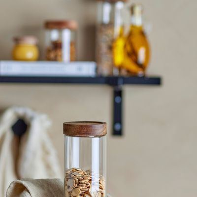 Food storage - Kauna Jar w/Lid, Clear, Glass  - BLOOMINGVILLE MULTIBRAND HOUSE