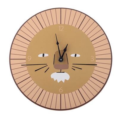 Clocks - Harrison Wall Clock, Brown, MDF  - BLOOMINGVILLE MINI