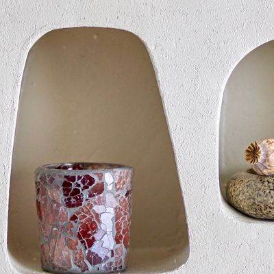 Candlesticks and candle holders - Evalyn Votive, Rose, Recycled Glass  - BLOOMINGVILLE MULTIBRAND HOUSE