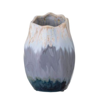 Vases - Jace Deco Vase, Blue, Ceramic - BLOOMINGVILLE MULTIBRAND HOUSE