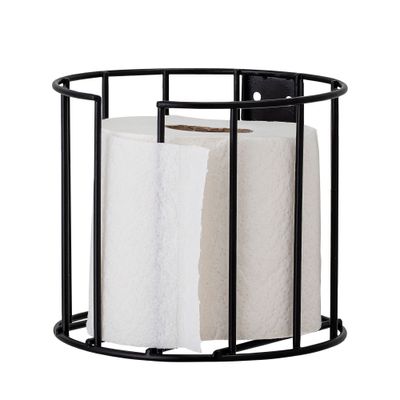 Bathroom storage - Klemens Toilet Roll Holder, Black, Metal  - BLOOMINGVILLE MULTIBRAND HOUSE