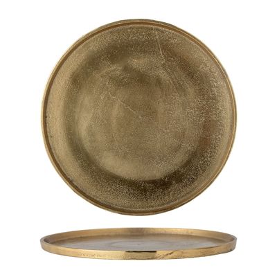 Trays - Laurette Tray, Brass, Aluminum - BLOOMINGVILLE MULTIBRAND HOUSE