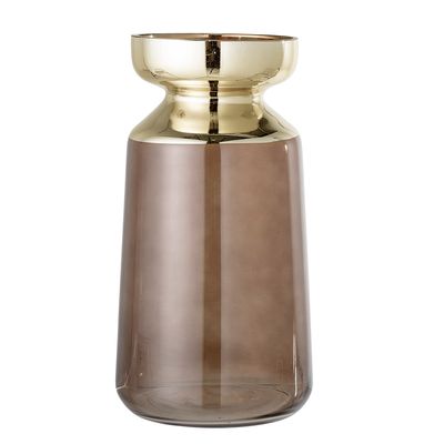 Vases - Yobo Vase, Brown, Glass - BLOOMINGVILLE MULTIBRAND HOUSE