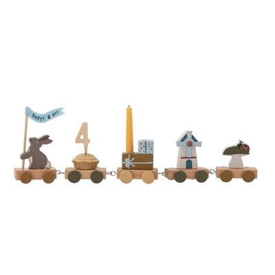 Decorative objects - Alfi Birthday Decoration, Brown, FSC®100%, MDF  - BLOOMINGVILLE MINI