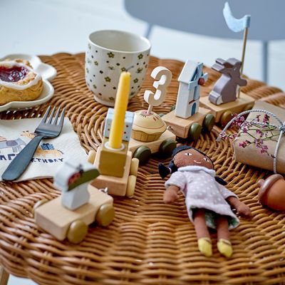 Decorative objects - Alfi Birthday Decoration, Brown, FSC®100%, MDF  - BLOOMINGVILLE MINI