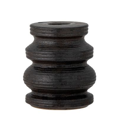 Candlesticks and candle holders - Idina Candle Holder, Black, Stoneware - BLOOMINGVILLE MULTIBRAND HOUSE