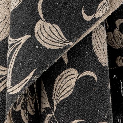 Plaids - Mali Plaid, Noir, Coton recyclé  - BLOOMINGVILLE MULTIBRAND HOUSE