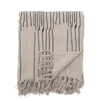 Plaids - Celly Plaid, Nature, Coton recyclé - BLOOMINGVILLE MULTIBRAND HOUSE