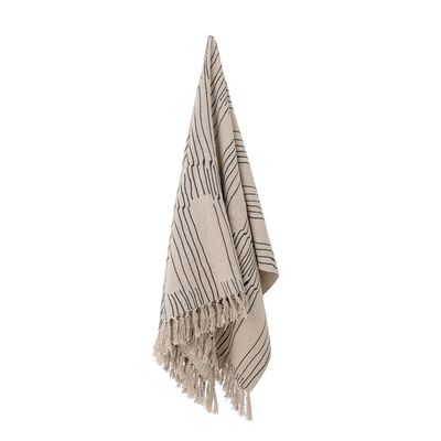 Throw blankets - Celly Throw, Nature, Recycled Cotton  - BLOOMINGVILLE MULTIBRAND HOUSE