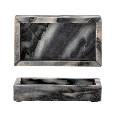 Plateaux - Feliza Plateau, Gris, Marbre - BLOOMINGVILLE MULTIBRAND HOUSE