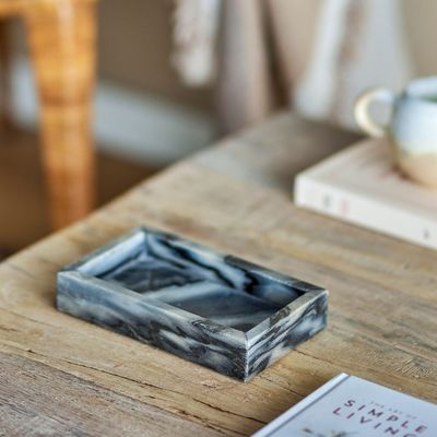 Plateaux - Feliza Plateau, Gris, Marbre  - BLOOMINGVILLE MULTIBRAND HOUSE