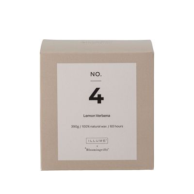 Bougies - NO. 4 - Lemon Verbena Bougie parfumée, Nature, Cire naturelle  - ILLUME X BLOOMINGVILLE