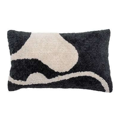 Cushions - Ryton Cushion, Black, Cotton - BLOOMINGVILLE MULTIBRAND HOUSE