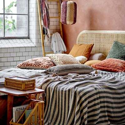 Coussins - Aprilia Coussin, Marron, Coton  - BLOOMINGVILLE MULTIBRAND HOUSE