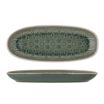 Couverts & ustensiles de cuisine - Rani Assiette de service, Verte, Grès - BLOOMINGVILLE MULTIBRAND HOUSE