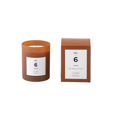 Candles - NO.6-Sequoia Scent Candle, Brown, Wax  - ILLUME X BLOOMINGVILLE