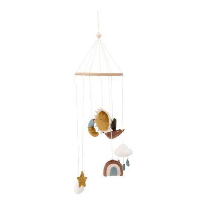 Decorative objects - Vigge Mobile, Brown, Polyester  - BLOOMINGVILLE MINI