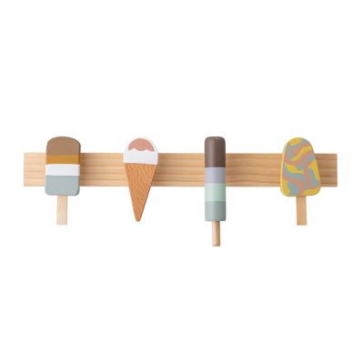 Mounting accessories - Zyon Coat Rack, Brown, FSC®100%, Beech - BLOOMINGVILLE MINI