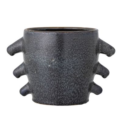 Pots de fleurs - Khan Pot de fleurs, Gris, Grès - BLOOMINGVILLE MULTIBRAND HOUSE