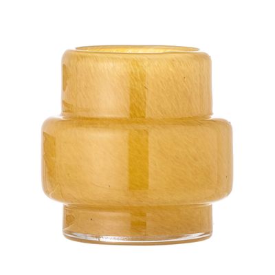 Candlesticks and candle holders - Jose Votive, Yellow, Glass - CREATIVE COLLECTION