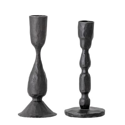 Bougeoirs et photophores - Deja Bougeoir, Noir, Métal Set of 2 - BLOOMINGVILLE MULTIBRAND HOUSE