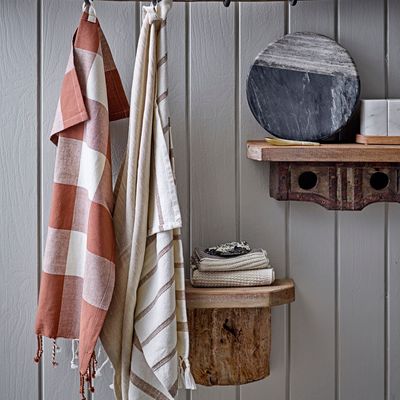 Brosserie - Odette Torchon pour la vaisselle, Gris, Coton Set of 3 - CREATIVE COLLECTION