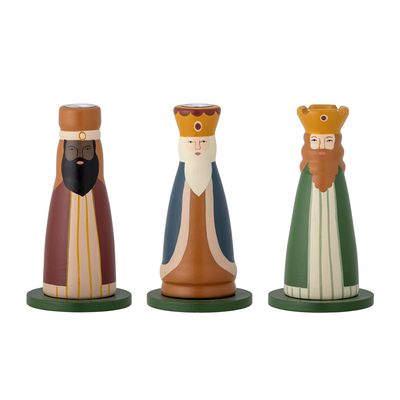 Bougeoirs et photophores - Betiel Bougeoir, Verte, Lotus Set of 3 - BLOOMINGVILLE MULTIBRAND HOUSE