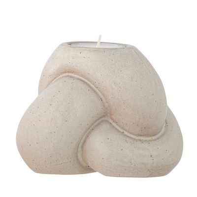 Candlesticks and candle holders - Tangle Votive & Candle Holder, Nature, Stoneware  - BLOOMINGVILLE MULTIBRAND HOUSE