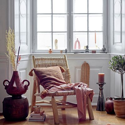 Coussins - Ganja Coussin, Rouge, Coton recyclé  - BLOOMINGVILLE MULTIBRAND HOUSE